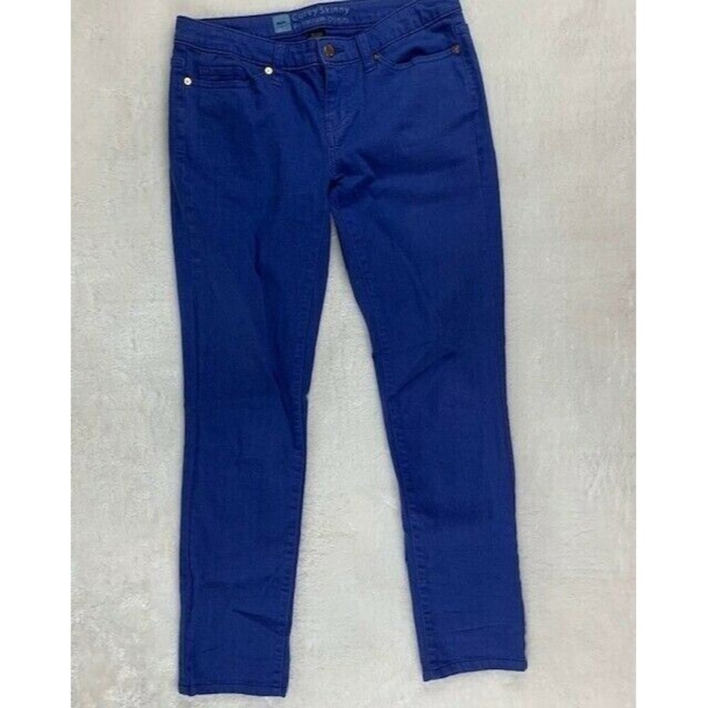 Mossimo Womens Size 4 Jeans Blue Stretch Curvy Skinny Premium Denim